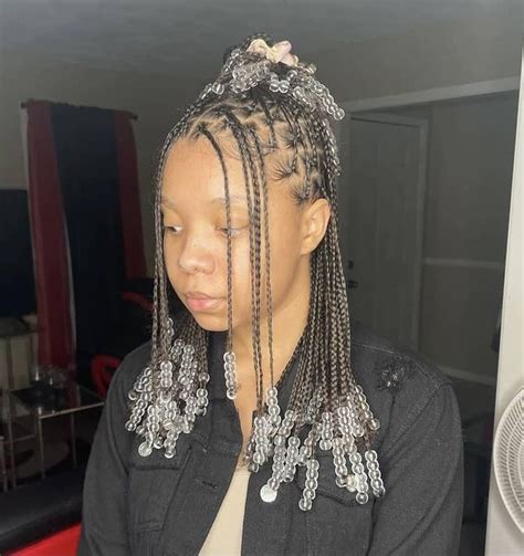 braided hairstyle with beads|More.